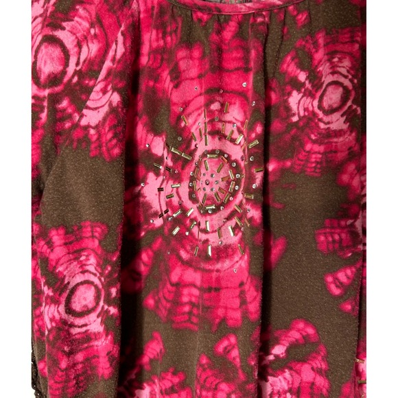 Justice Tie Dye Beaded Poncho Crop Top Girls Size 8 10 - Picture 5 of 5